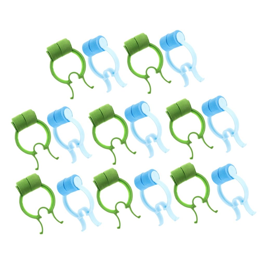 Beavorty 16pcs Nasal Clips for Lung Breathing Exercise Nose Lifting Clips to Use Blue and Green Colors for Nose Correction and Shaping