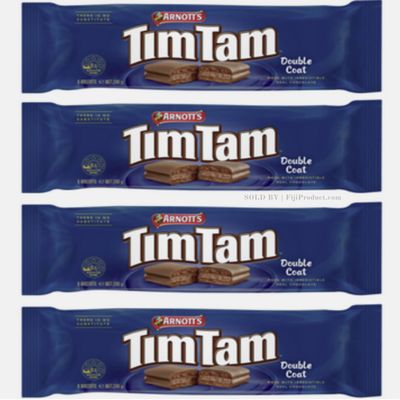Double Coat Tim Tam Biscuits (Pack Of 4 x 200g EA) Imported From Australia... Chocolate Cookie Biscuits, Full Size