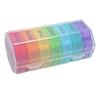 Plastic Dispenser Case 28 Sections Medicine Pill Case for Seniors Portable Medicine Organizer Removable Partition Weekdays Pill Containers view 1