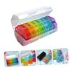 Plastic Dispenser Case 28 Sections Medicine Pill Case for Seniors Portable Medicine Organizer Removable Partition Weekdays Pill Containers view 2