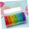 Plastic Dispenser Case 28 Sections Medicine Pill Case for Seniors Portable Medicine Organizer Removable Partition Weekdays Pill Containers view 3