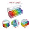 Plastic Dispenser Case 28 Sections Medicine Pill Case for Seniors Portable Medicine Organizer Removable Partition Weekdays Pill Containers view 4