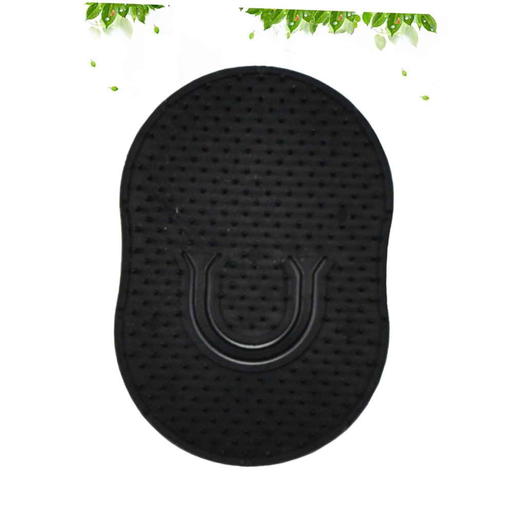 FOMIYES 12pcs Finger Massage Comb Black Scalp Brush for Hair Care Styling Relaxing Scalp Massage Material Design