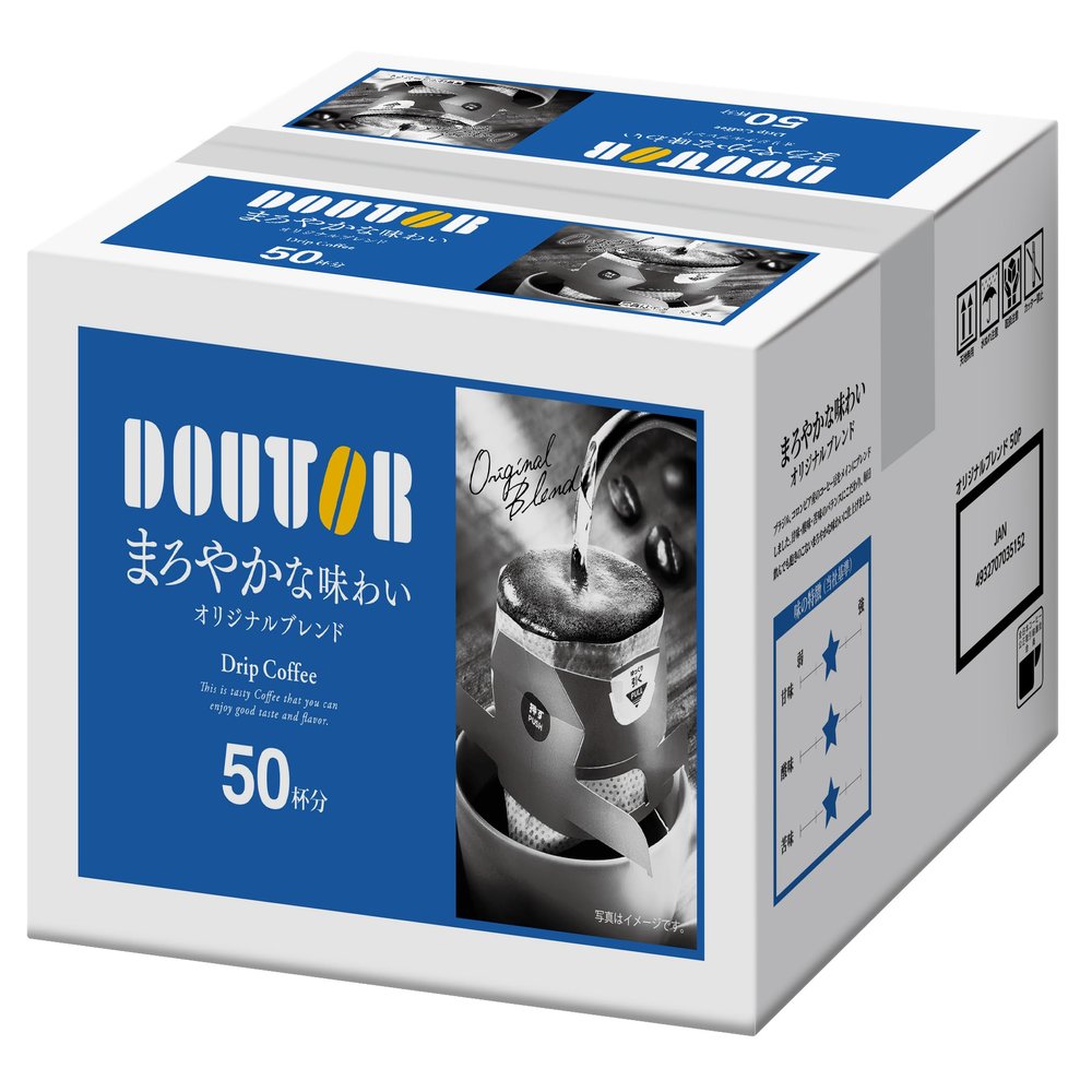DOUTOR Coffee Drip Coffee Original Blend Mild Taste 50Packs Japan Import - Tokyo Sakura Mall