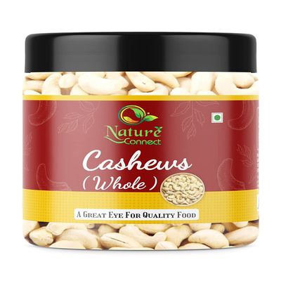 Nature Connect Whole Cashew Nuts| Whole Plain Kaju 250 gms_Packing May Vary