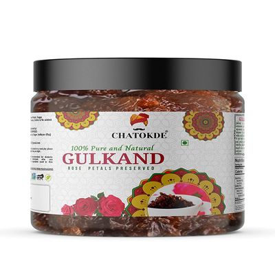 CHATOKDE Natural Himalayan Gulkand - Rose Petal Jam , 400g_Packing May Vary