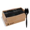 [1000 Pack] Disposable Plastic Sporks-Party Dimensions Bulk Black Disposable Silverware Plastic Cutlery Spork (Sporks) view 1