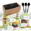 [1000 Pack] Disposable Plastic Sporks-Party Dimensions Bulk Black Disposable Silverware Plastic Cutlery Spork (Sporks) view 3