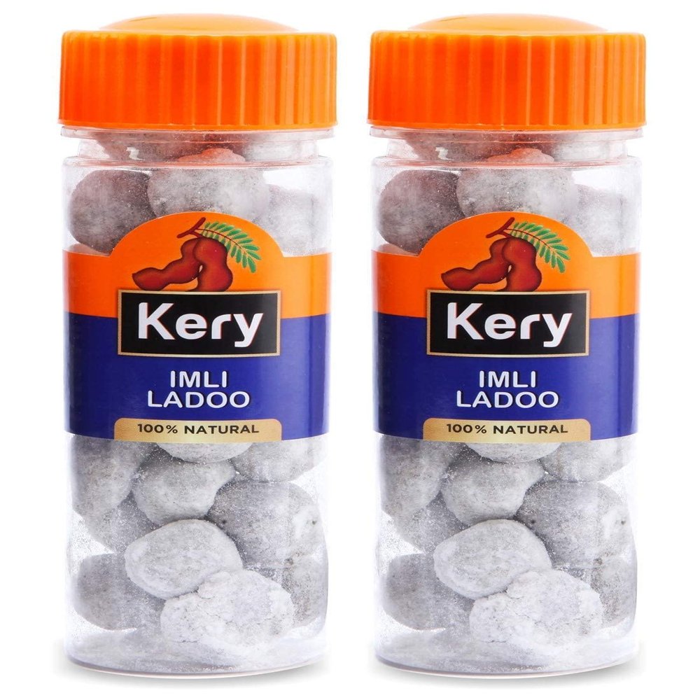 Kery Imli Ladoo Mukhwas, 2 Bottles, 260g (Ram Laddo Imli Pachak Mouth Freshener)_Packing May Vary