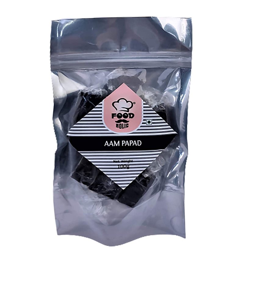 Foodholic Aam papad, Premium Khatta Aam Papad Slice Bar (100 Gm)_Packing May Vary