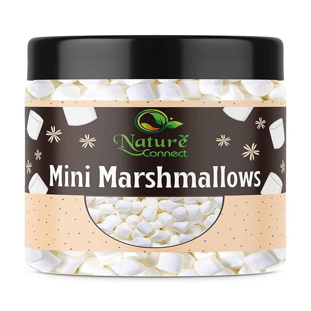 Nature Connect Mini Marshmallows 150 gm White Marshmallow Pure veg Mini_Packing May Vary