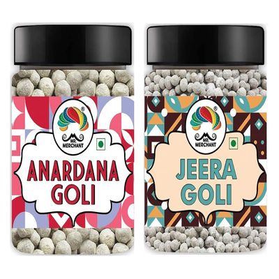 Mr. Merchant Pachak Anardana Goli Churan (300g) & Jeera Goli (300g) [Mouth Freshener, , After-Meal, Mukhwas Combo (Pack of 2)]_Packing May Vary