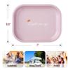 50Pcs Pink Rolling Tray Kit Includes Metal Tray, 40Pack 110MM Pre-Rolled Cones, Storage Tubes, Sealable Bags, Mini Spoon, Rolling Set (50pcs-L-Pink) view 2