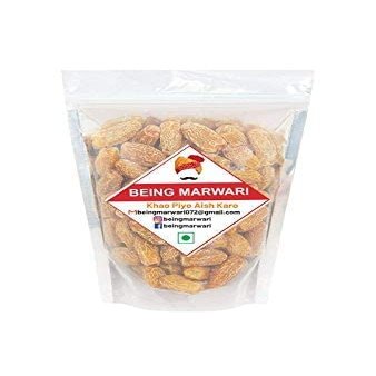 Being Marwari Dry Dates- Yellow/Sukha Khajoor , 400g_Packing May Vary