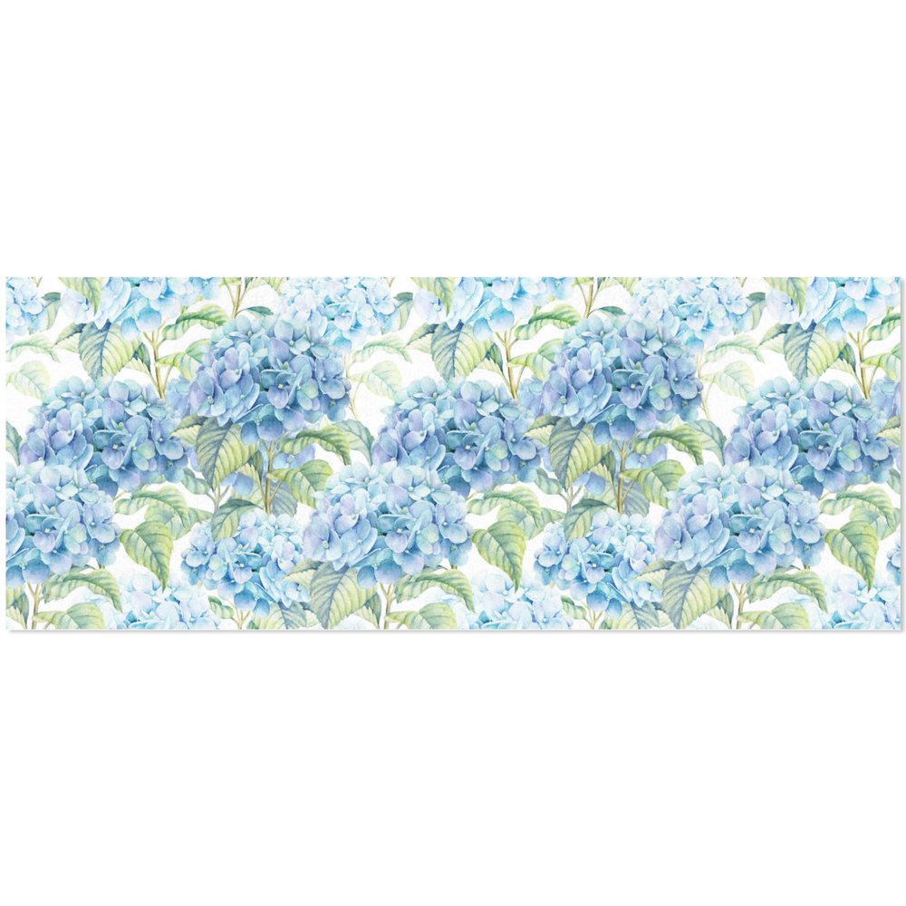 OTVEE 4 Rolls Gift Wrap Paper Roll,Watercolor Blue Hydrangea Design Gift Wrap Wrapping Paper for Birthdays, Graduations, Father's Day, Baby Showers, Halloween, Christmas, 58x22.8 in Per Roll