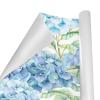 OTVEE 4 Rolls Gift Wrap Paper Roll,Watercolor Blue Hydrangea Design Gift Wrap Wrapping Paper for Birthdays, Graduations, Father's Day, Baby Showers, Halloween, Christmas, 58x22.8 in Per Roll view 2