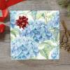 OTVEE 4 Rolls Gift Wrap Paper Roll,Watercolor Blue Hydrangea Design Gift Wrap Wrapping Paper for Birthdays, Graduations, Father's Day, Baby Showers, Halloween, Christmas, 58x22.8 in Per Roll view 3