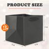 ADIDO EVA Black Square Gift Bags Mini Size Square Bottom Paper Bags with Handles for Party Favor (4x4x4 In, 10 CT) view 2