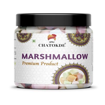 CHATOKDE Marshmallows 100% Vegan - Assorted Fruit Flavours 250 gram_Packing May Vary