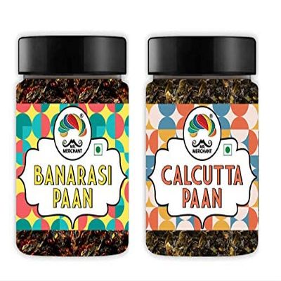 Mr. Merchant Paan Combo (Banarasi Paan, 300gm & Calcutta Paan, 300gm) Set of 2_Packing May Vary
