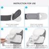 NITTIID Headgear for AirFit F20 /AirTouch F20,1 Pack Replacement F20 Headgear with 2 Pairs Magnetic Clips view 4