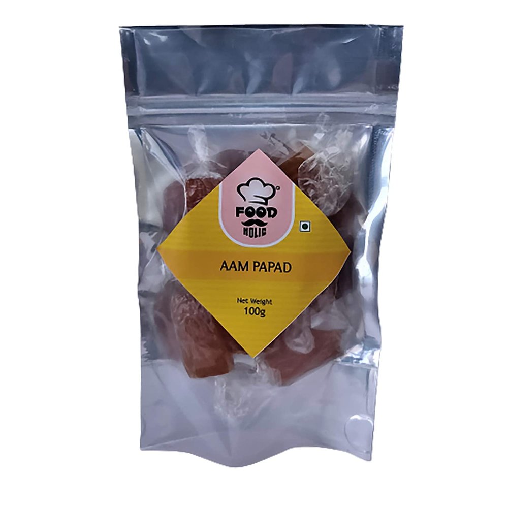 Foodholic Aam papad, Premium Khatta Mitha Aam Papad Slice Bar (100 Gm)_Packing May Vary