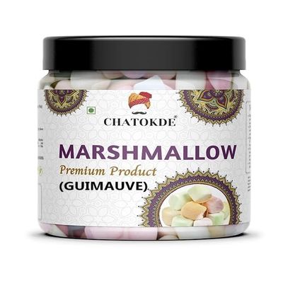 CHATOKDE Marshmallows 100% Vegan - Assorted Fruit Flavours 200 gram_Packing May Vary