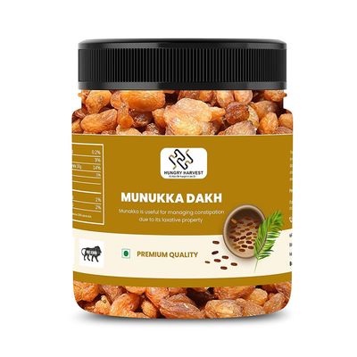 Hungry Harvest Afghani Large Munakka / Raisins Grade - King Size 400 gms_Packing May Vary