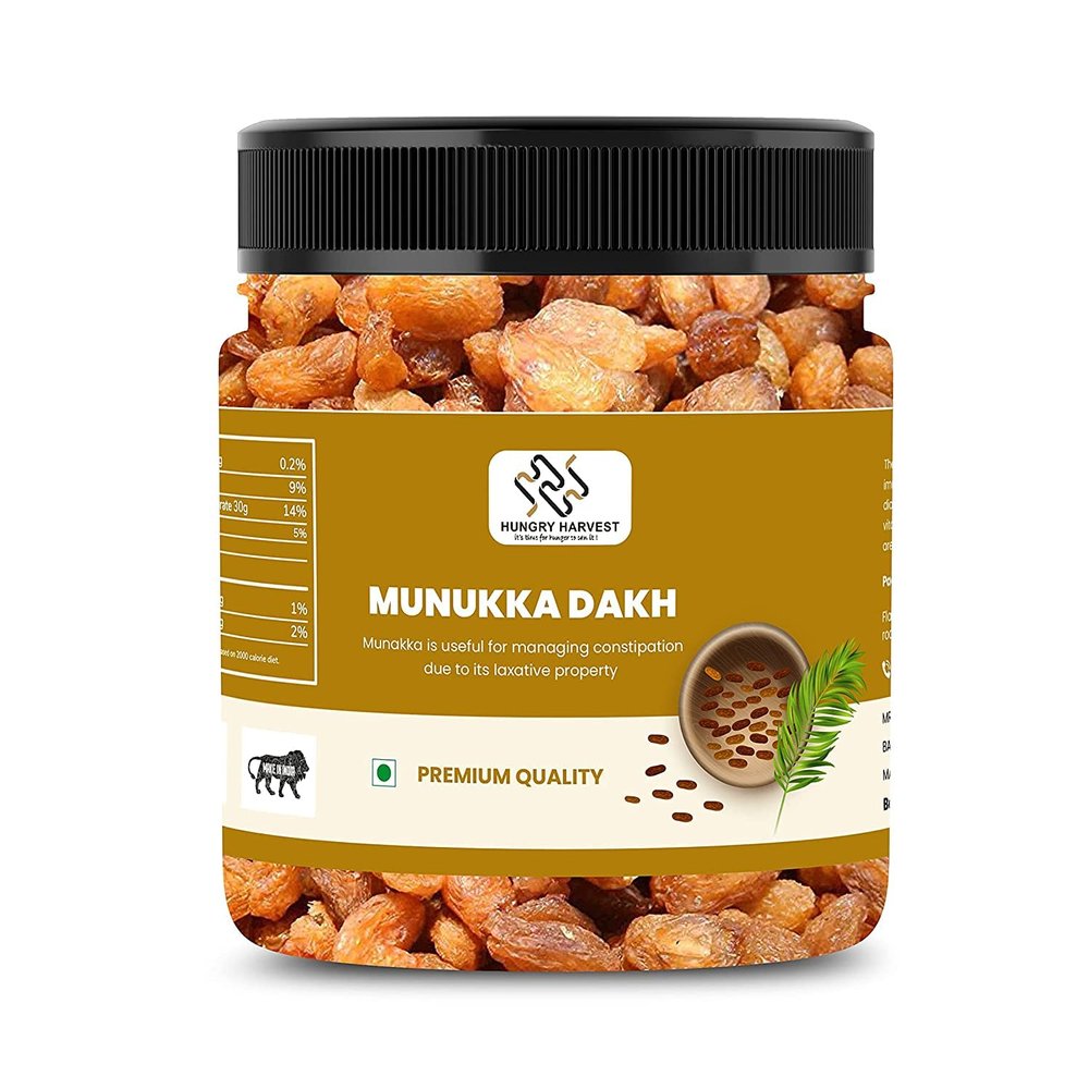 Hungry Harvest Afghani Large Munakka / Raisins Grade - King Size 400 gms_Packing May Vary