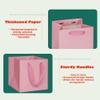 ADIDO EVA Pink Square Gift Bags Mini Small Size Square Bottom Paper Bags with Handles for Party Favor, Shopping Packaging Bags (4x4x4 In, 10 CT) view 3