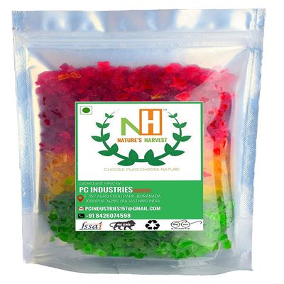 Nature's Harvest : Tutti Frutti-Cherries-Fresh Fruits -Tutti Frutti for Cake (400g)_Packing May Vary