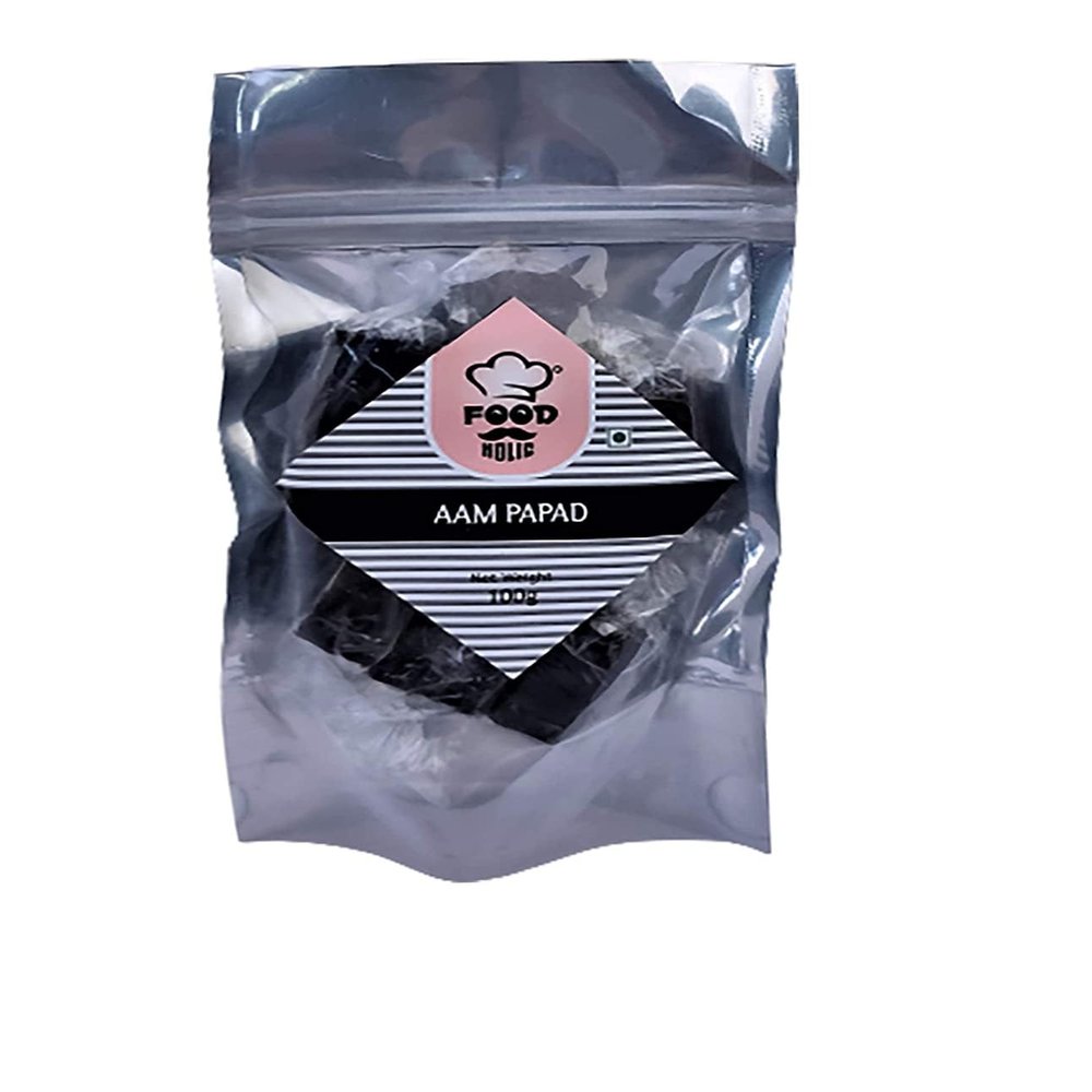 FOODHOLIC Aam papad, Premium Khatta Aam Papad Slice Bar (100 GM)_Packing May Vary