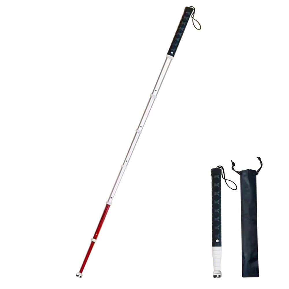 125Cm Telescopic Blind Cane Best Mobility Crutch for Vision Impaired Titanium Alloy Blind Walking Sticks Retractable Guide Cane(7 Sect.,125cm/50.7in)