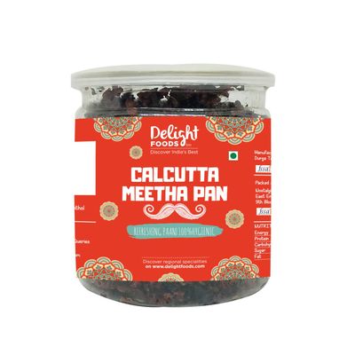 Delight Foods Premium Calcutta Meetha Paan |Sweet Paan Packed Traditional Mukhwas, Mouth Freshener (300g)_Packing May Vary