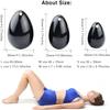 Yibaigems Black Jade Y-O-N-I Eggs Massage Stone, Black Obsidian Massage Balls, Natural Crystal Massage Stone, Stress Release Exercise Balls for Women Pelvic Muscles Train view 3