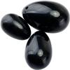 Yibaigems Black Jade Y-O-N-I Eggs Massage Stone, Black Obsidian Massage Balls, Natural Crystal Massage Stone, Stress Release Exercise Balls for Women Pelvic Muscles Train view 4