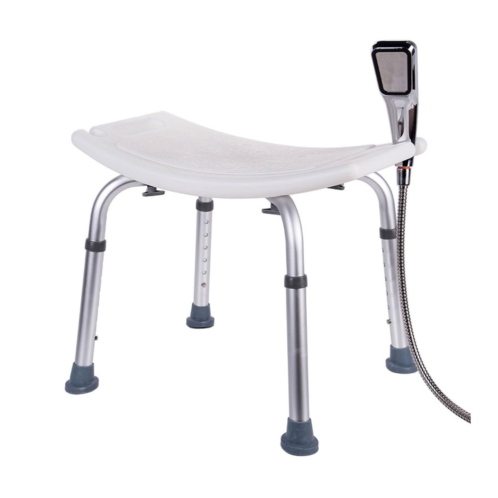 330 LBS Bath Chair,Stool Transfer Bench Seat Shower Chair,Adjustable 6 Height No-Slip SPA Bathroom,Medical Safety Bench.Aluminum Alloy Non-Slip Tool-Free Portable Removable (Size : Standard Model)