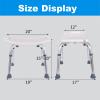330 LBS Bath Chair,Stool Transfer Bench Seat Shower Chair,Adjustable 6 Height No-Slip SPA Bathroom,Medical Safety Bench.Aluminum Alloy Non-Slip Tool-Free Portable Removable (Size : Standard Model) view 3