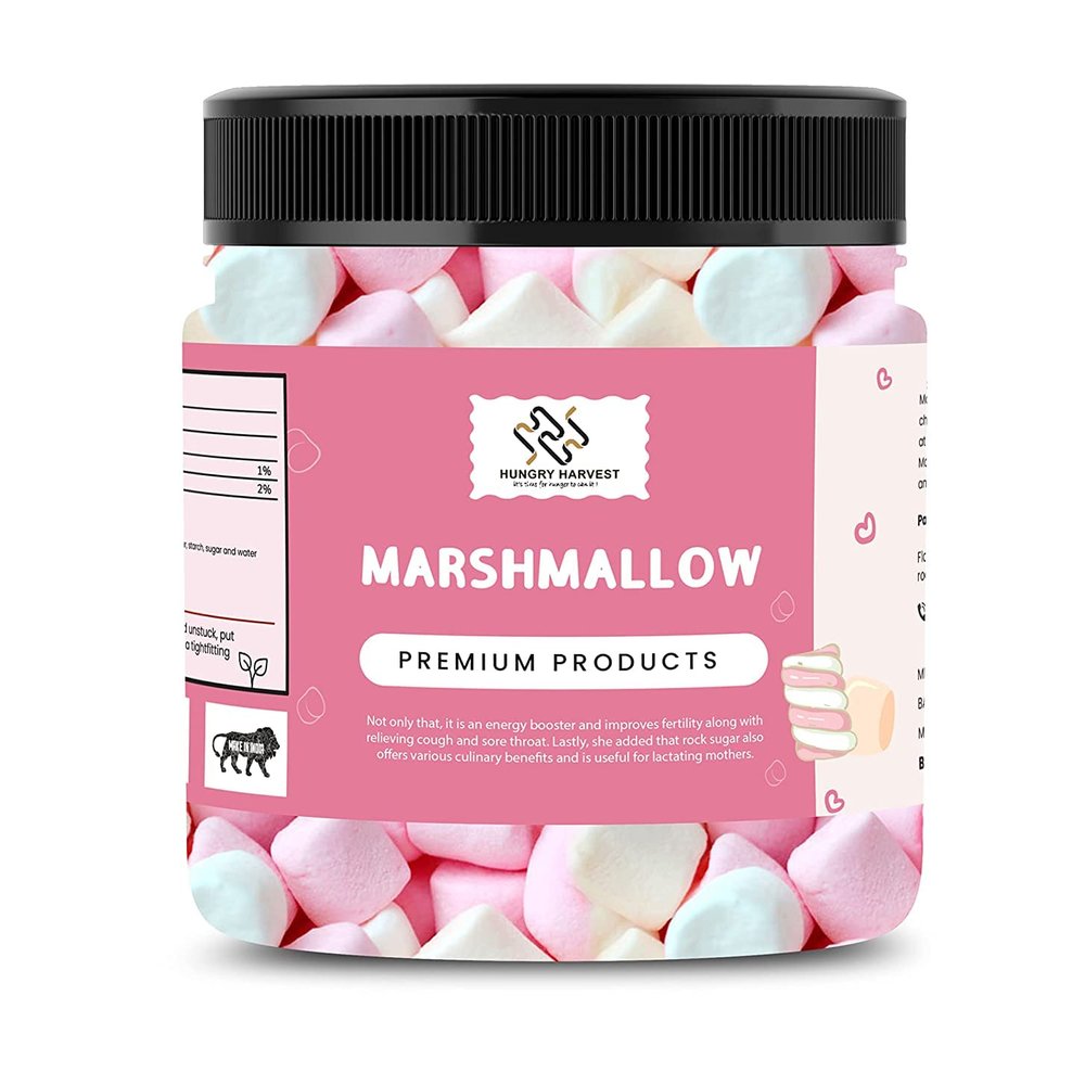 Hungry Harvest Marshmallows 100% Vegan - Assorted Fruit Flavours 150 gms_Packing May Vary