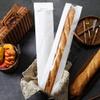 50 Pack Paper Bread Bag,Baguette Kraft Bags 23"x4"x1.6" Bakery Storage Bag with Clear Front Window and 64 Pcs Clear Seal Sticker for Homemade Bread, French Bread (White) view 3