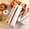 50 Pack Paper Bread Bag,Baguette Kraft Bags 23"x4"x1.6" Bakery Storage Bag with Clear Front Window and 64 Pcs Clear Seal Sticker for Homemade Bread, French Bread (White) view 4