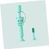 GOOHOCHY Cartoon Bear Silicone Training Toothbrush Safe and Durable Oral Care Tool for Toddlers Soft Bristles Unique Handle Design for Comfortable Brushing Random Color view 2