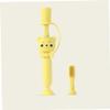 GOOHOCHY Cartoon Bear Silicone Training Toothbrush Safe and Durable Oral Care Tool for Toddlers Soft Bristles Unique Handle Design for Comfortable Brushing Random Color view 3