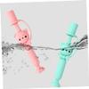 GOOHOCHY Cartoon Bear Silicone Training Toothbrush Safe and Durable Oral Care Tool for Toddlers Soft Bristles Unique Handle Design for Comfortable Brushing Random Color view 4