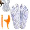 Acupressure Reflexology Foot Massage Socks, Reflexology Socks with Trigger Point Massage Tool, Serenity Steps Reflexology Socks Set, Foot Pain Relief Socks Men Women (Men,2 Pairs) view 1