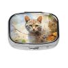 IYOVI Colorpoint_Shorthair Printed Pill Box/Pill Case Portable Square Pill Box, Pill Case for Purse Pill Box Travel, 2.2x1.6in view 1