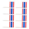 Ciieeo National Flag Toothpick Set 100pcs Wooden Toothpicks Perfect for Cupcakes Parties view 1