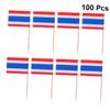 Ciieeo National Flag Toothpick Set 100pcs Wooden Toothpicks Perfect for Cupcakes Parties view 2