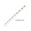100 Pcs Disposable Straws, Biodegradable Paper Straws for Juices, Shakes, Smoothies, Party Supplies (Pineapple) view 2