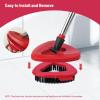 2 Pack Mop Heads Replacements Scrub Brush for Ocedar EasyWring 1 Tank System, Shower Floor Scrubber, Stiff Bristle Shower Brush Scrubbing Brush for Bathroom Kitchen Tile, Not Fit RinseClean view 3